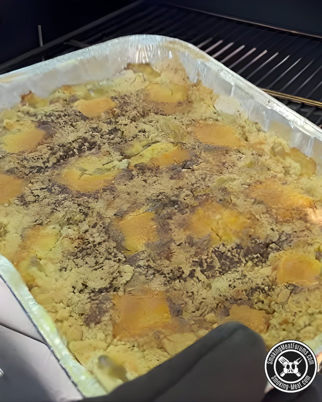 YouTube Video: Peach Dump Cake in the Smoker