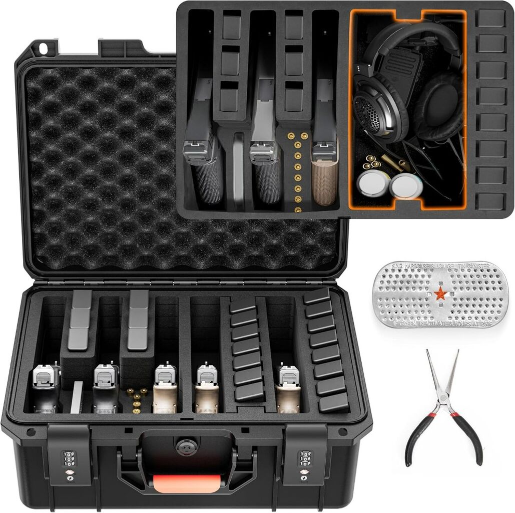 Built-In Lock TSA Gun Case for Handguns