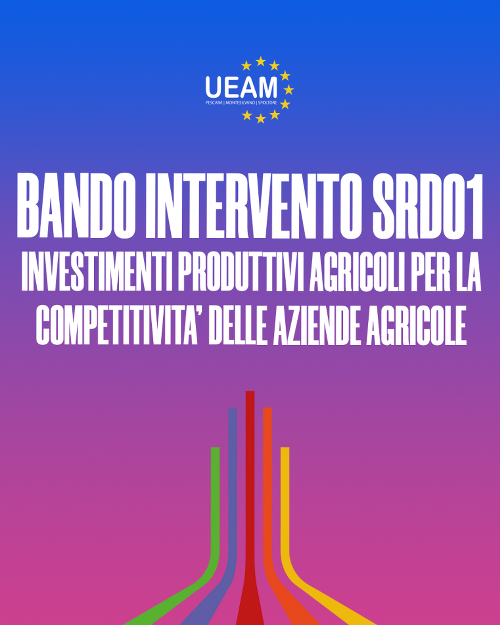 BANDO INTERVENTO SRD01 &ndash; INVESTIMENTI PRODUTTIVI AGRICOLI PER LA COMPETITIVIT&Agrave; DELLE AZIENDE AGRICOLE