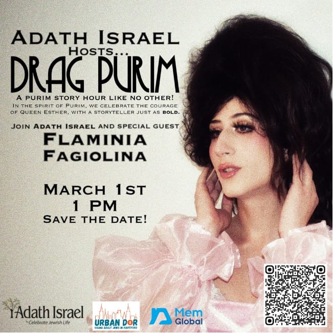 Past Event - Sun Mar 1st 2026 - Drag Purim! with Adath Israel