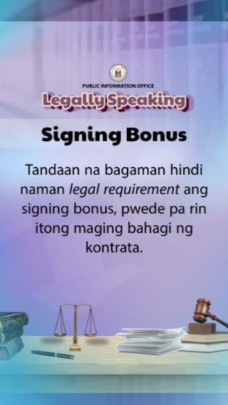 #SCphLegallySpeaking Signing Bonus