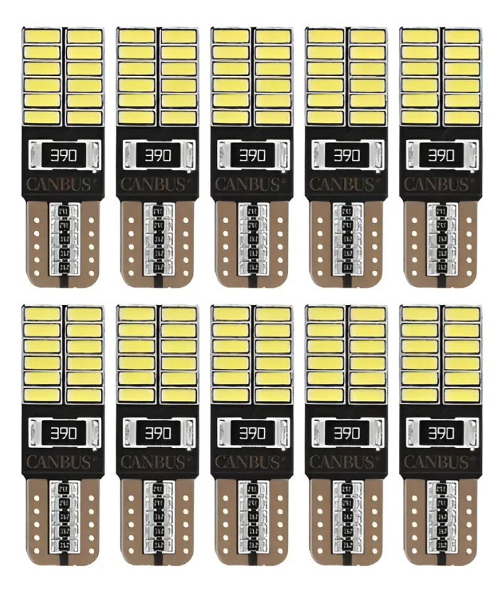10 Led T10 24 Smd Canbus Canceller R$:27,80