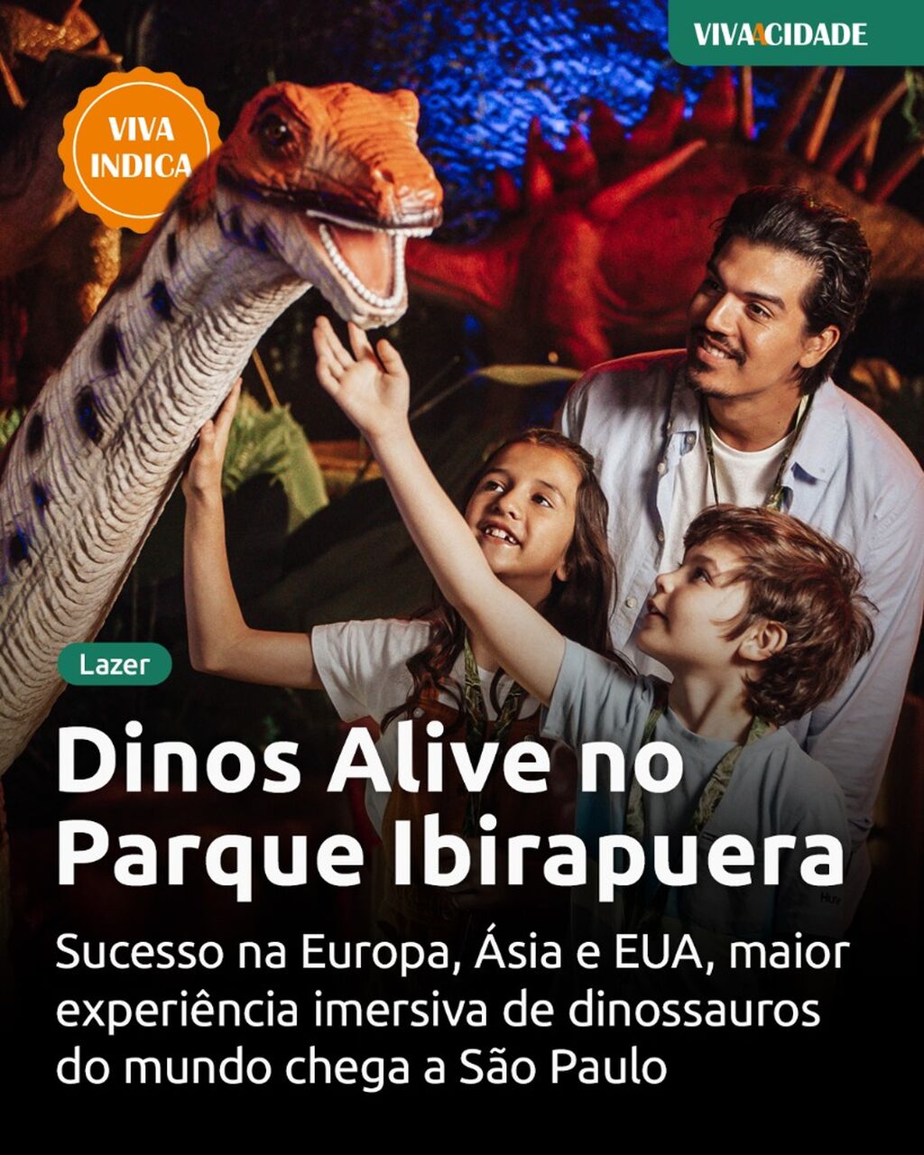 Dinos Alive no Parque Ibirapuera