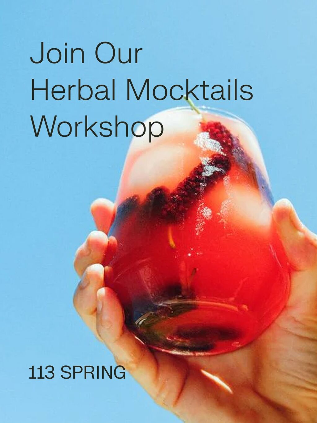 Herbal Mocktails Workshop