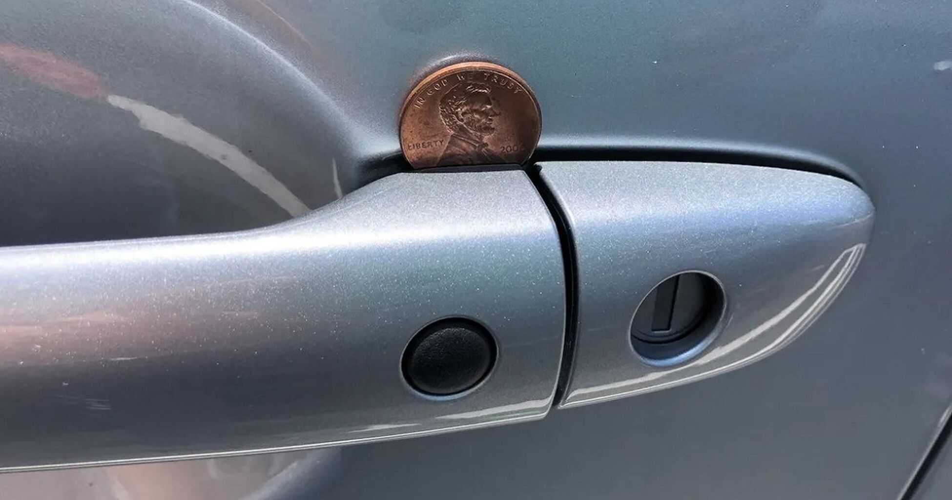 If You See a Penny in Your Car Door Handle, This is What It Might Mean