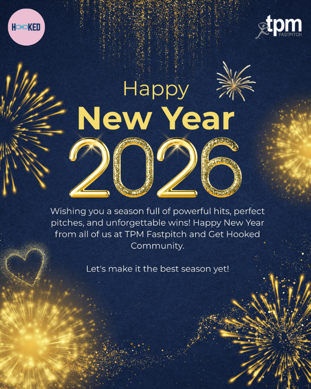 Happy New Year from Get Hooked Community and TPM Fastpitch