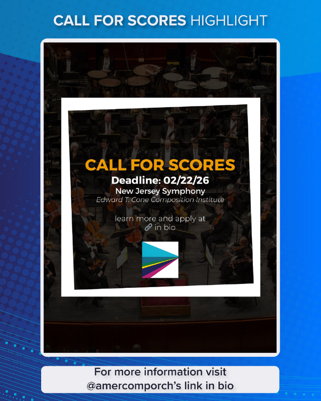 American Composers Orchestra - Call for Scores 2026