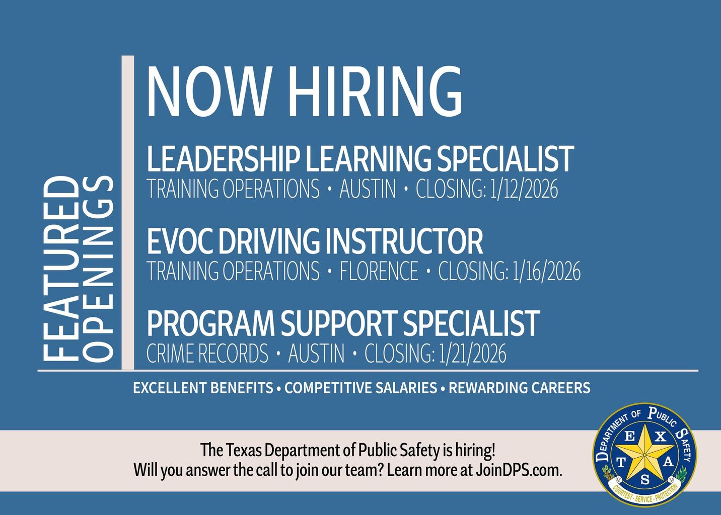Texas Department of Public Safety Careers 