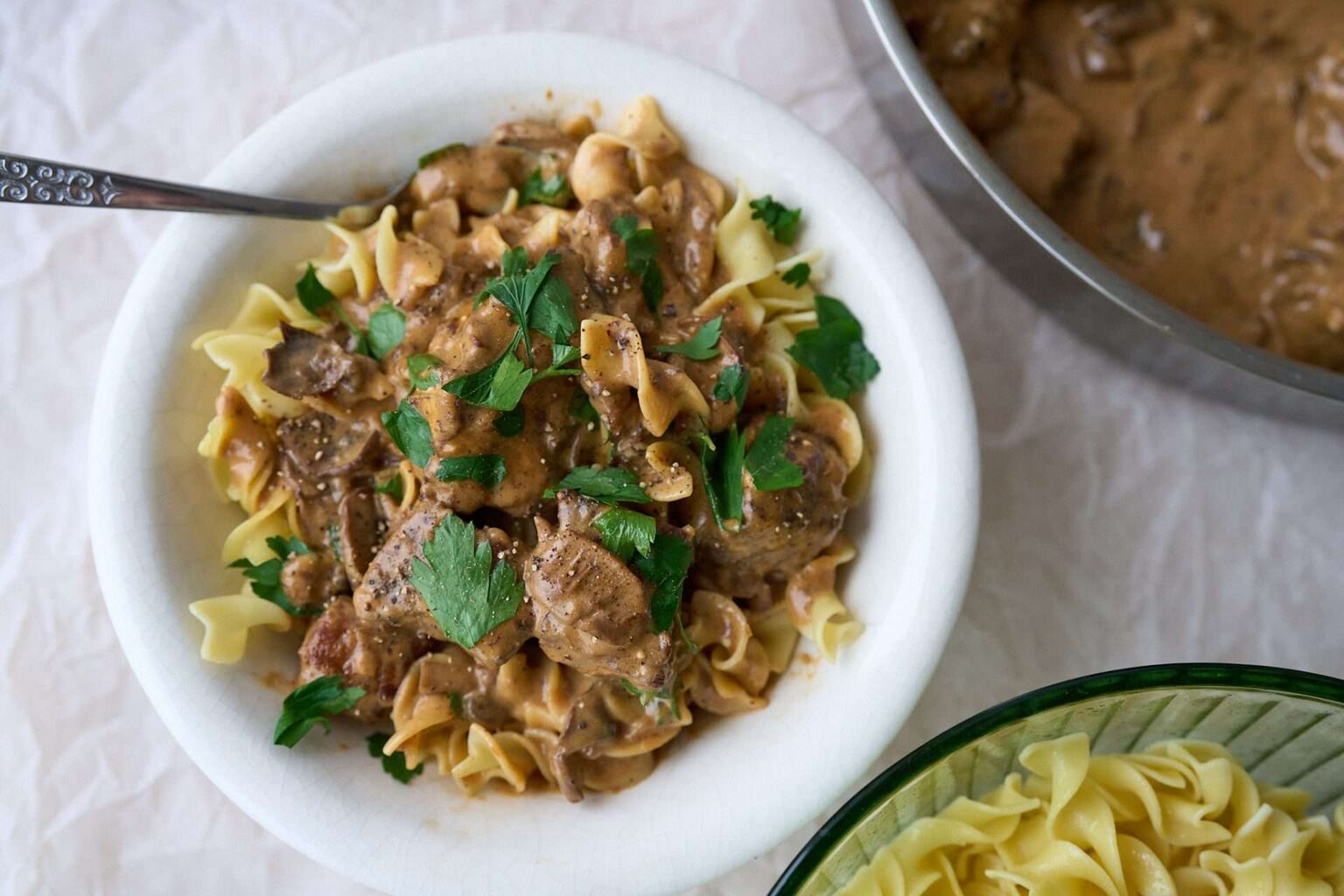 Creamy Lamb Stroganoff