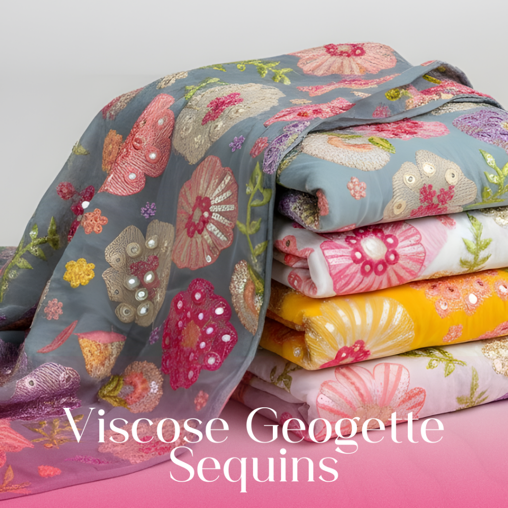 Viscose Georgette Sequins