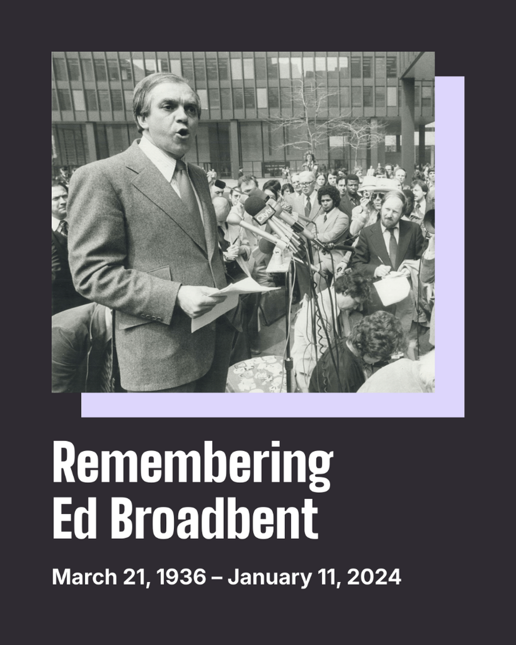 Broadbent Legacy - Broadbent Institute
