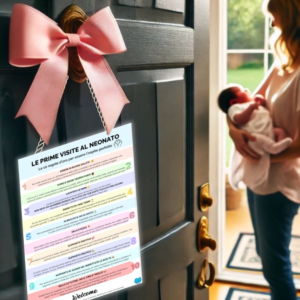 Le 10 regole per andare a trovare un neonato &ndash; La locandina da stampare per proteggere il tuo bambino (senza discussioni)