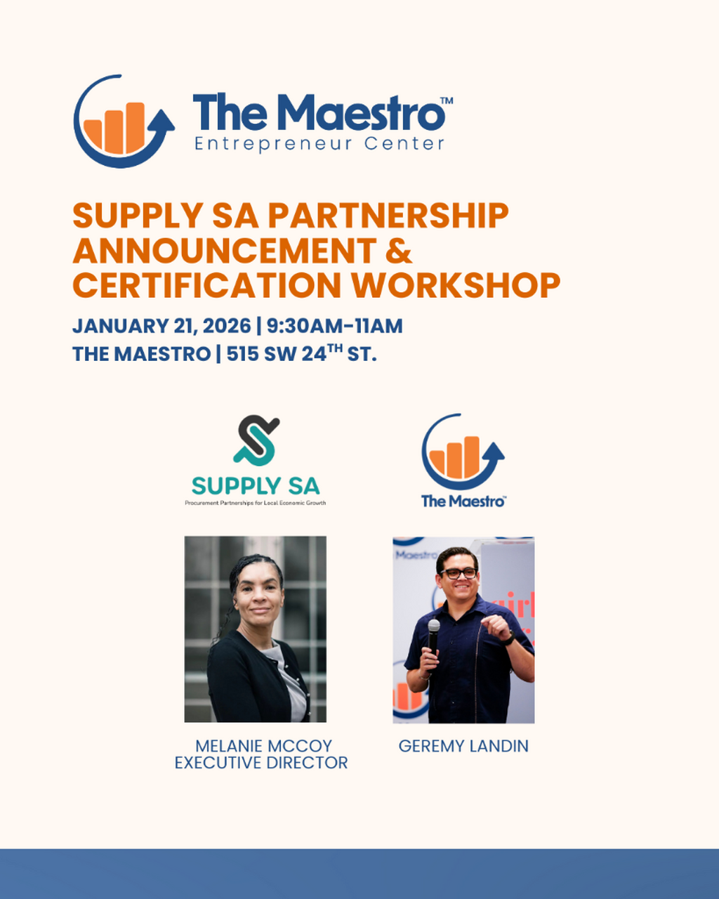 Supply SA Partnership Announcement & Certification Workshop