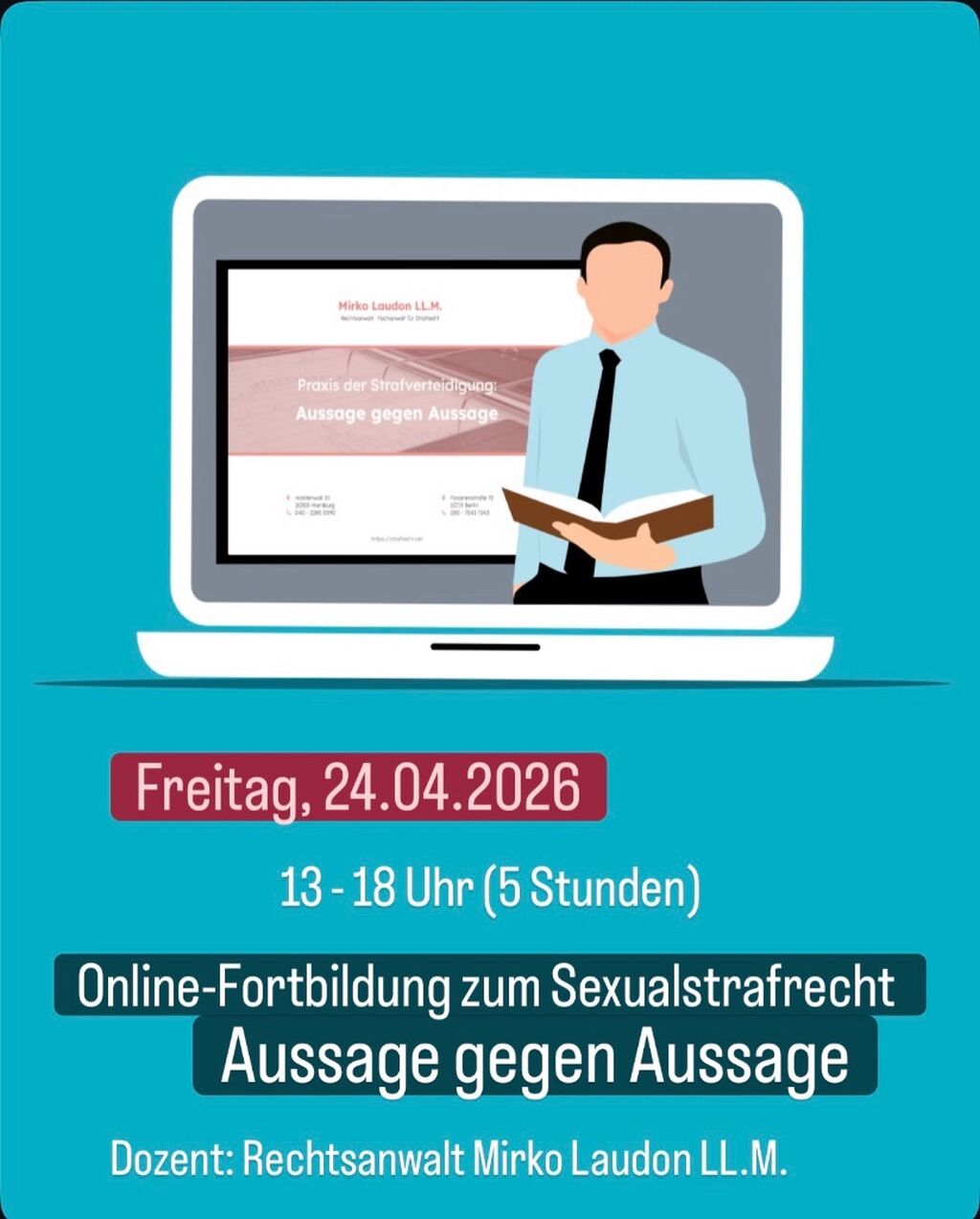 Online-Fortbildung 2026: Aussage gegen Aussage