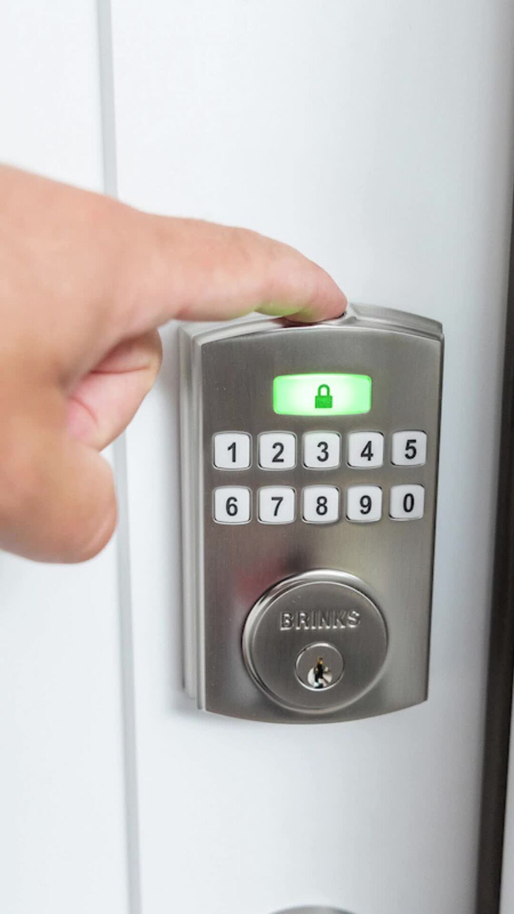 Brinks Electronic Fingerprint/Keypad Deadbolt