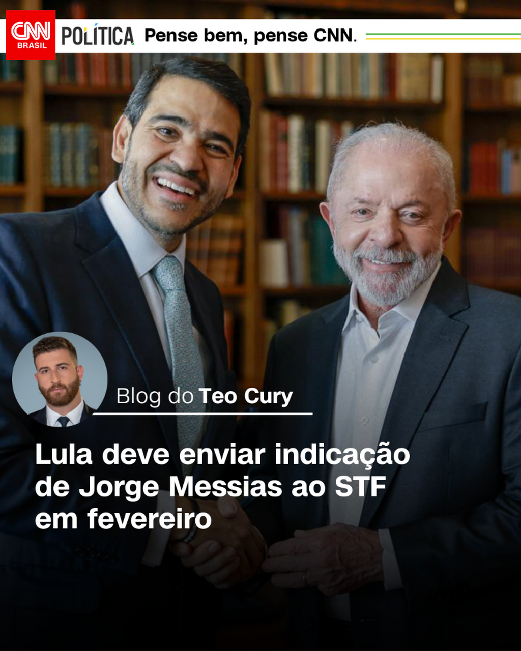 Lula deve enviar indica&ccedil;&atilde;o de Jorge Messias ao STF em fevereiro
