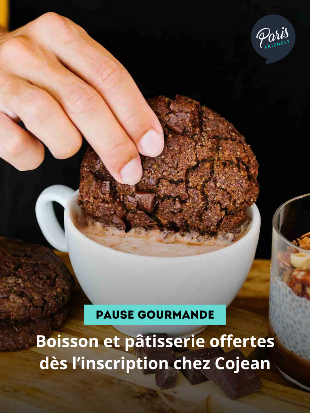 Boisson et p&acirc;tisserie offertes d&egrave;s l&rsquo;inscription chez Cojean