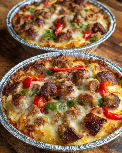 Cauliflower Pizza Casserole