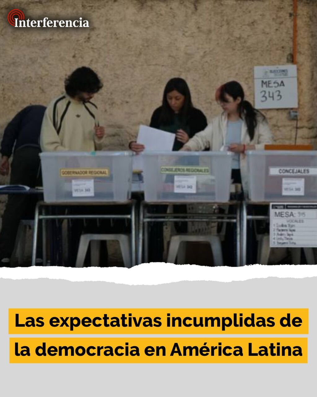 Las expectativas incumplidas de la democracia en Am&eacute;rica Latina