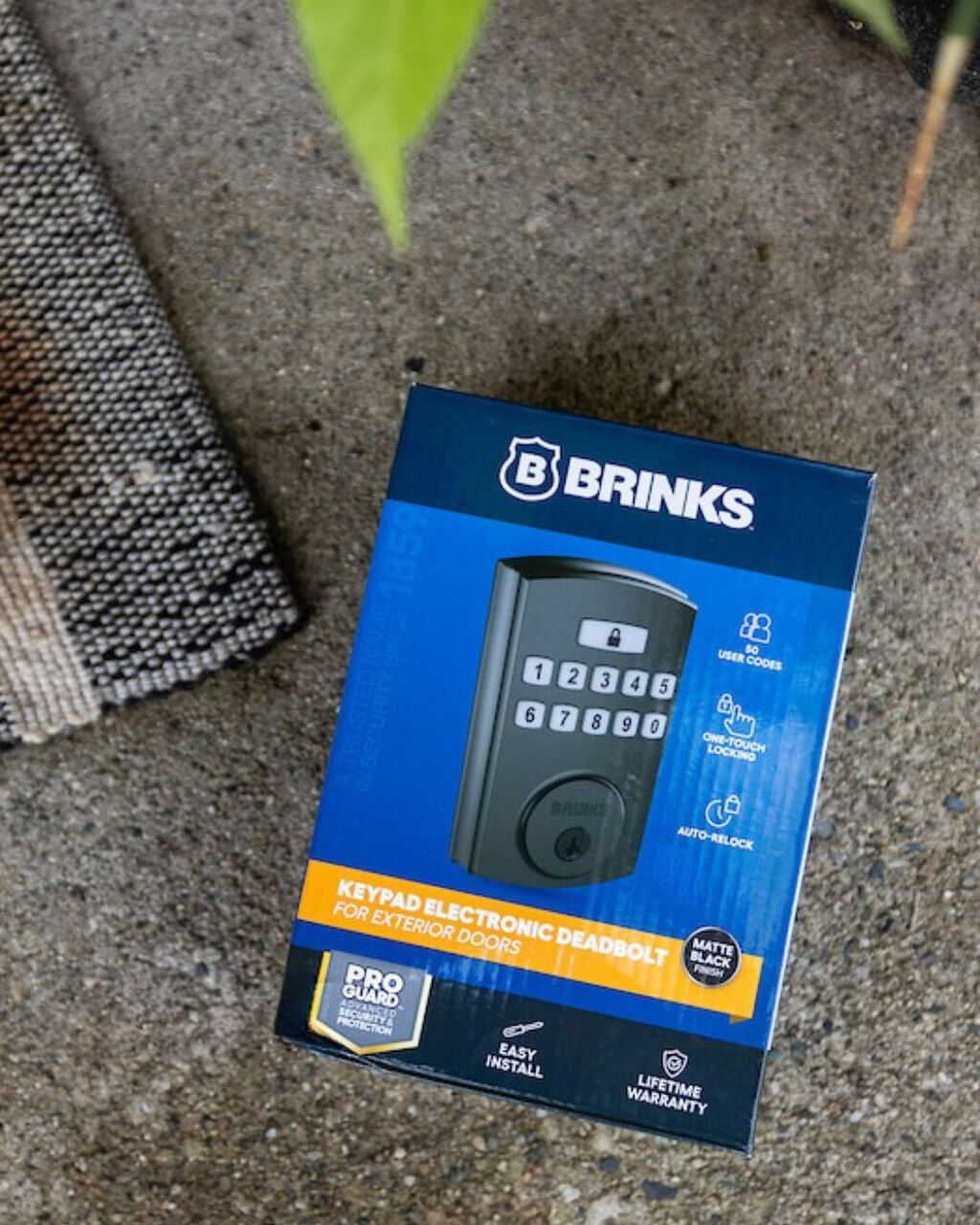 Brinks Electronic Fingerprint/Keypad Deadbolt