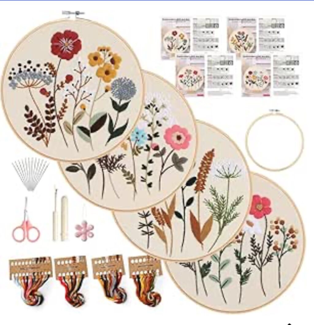 Floral Embroidery Kit (affiliate link)