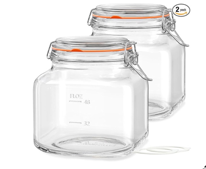 Airtight glass jars