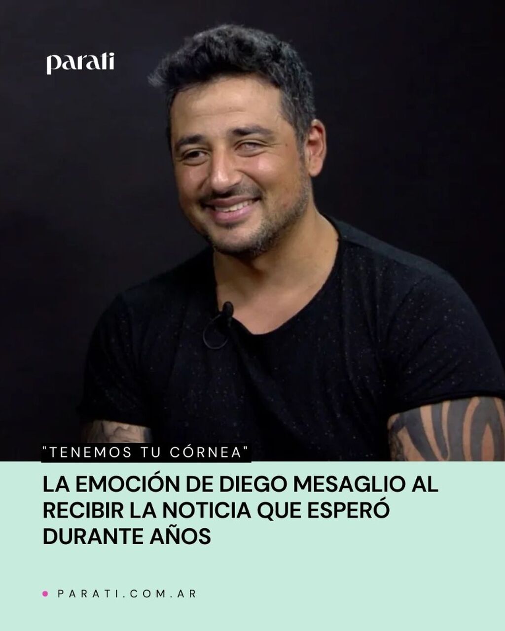 "Tenemos tu c&oacute;rnea": la emoci&oacute;n de Diego Mesaglio al recibir la noticia que esper&oacute; durante a&ntilde;os