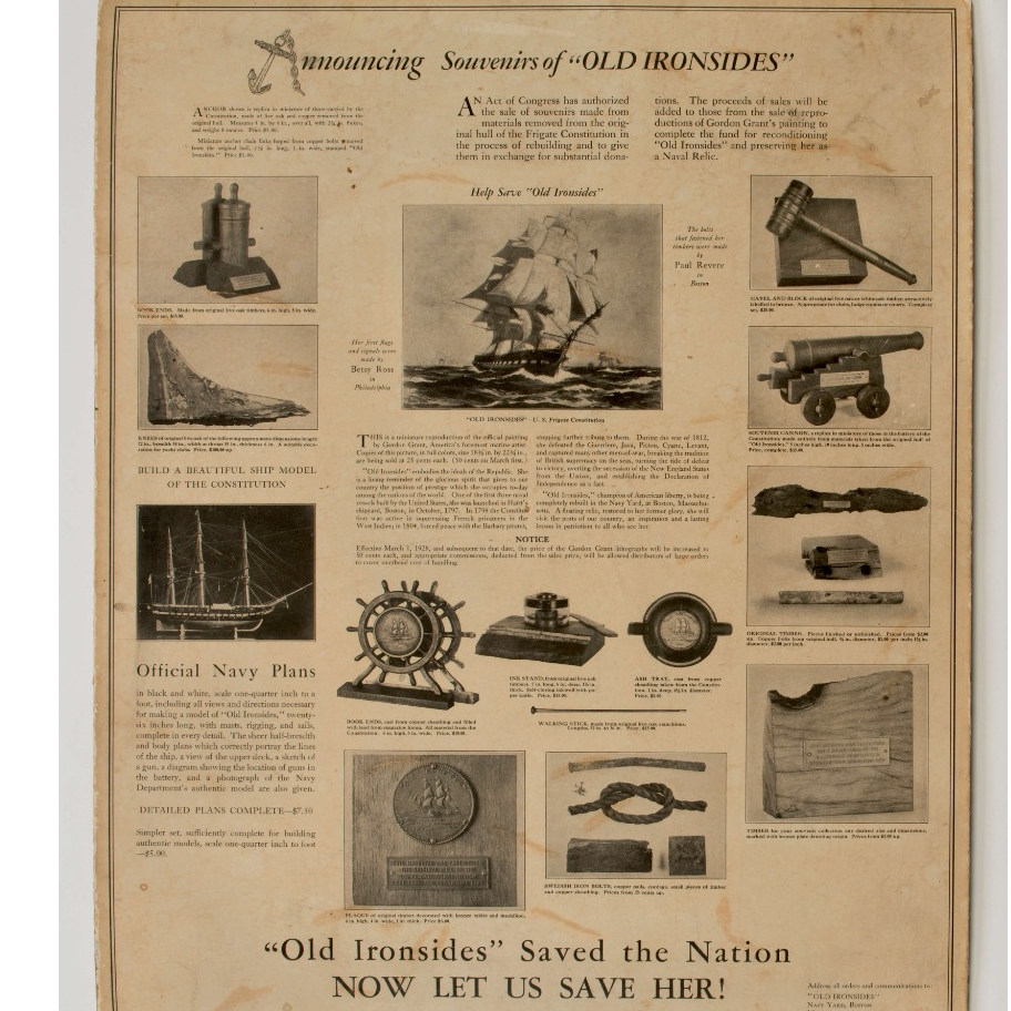 "Old Ironsides" Distinctive Wood & Copper Products - USS Constitution Museum Store