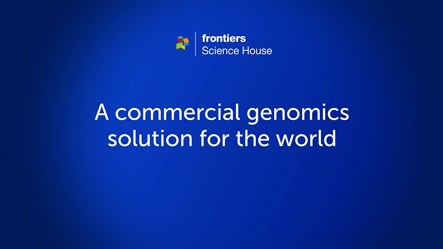 Frontiers Science House Session: Lunch Keynote | A commercial genomics solution for the world