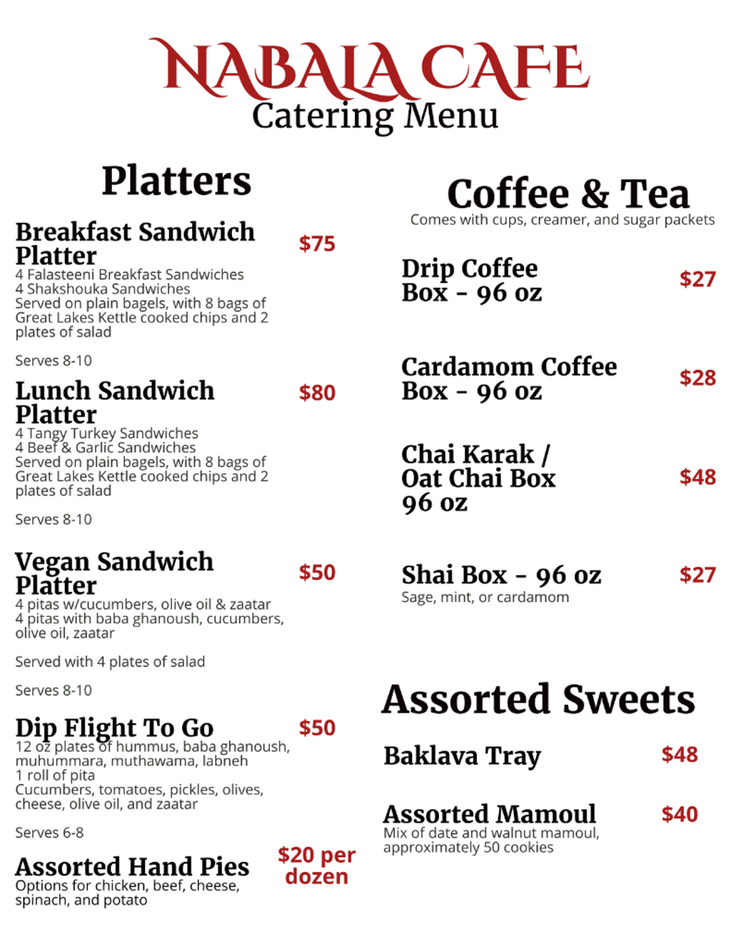 Catering