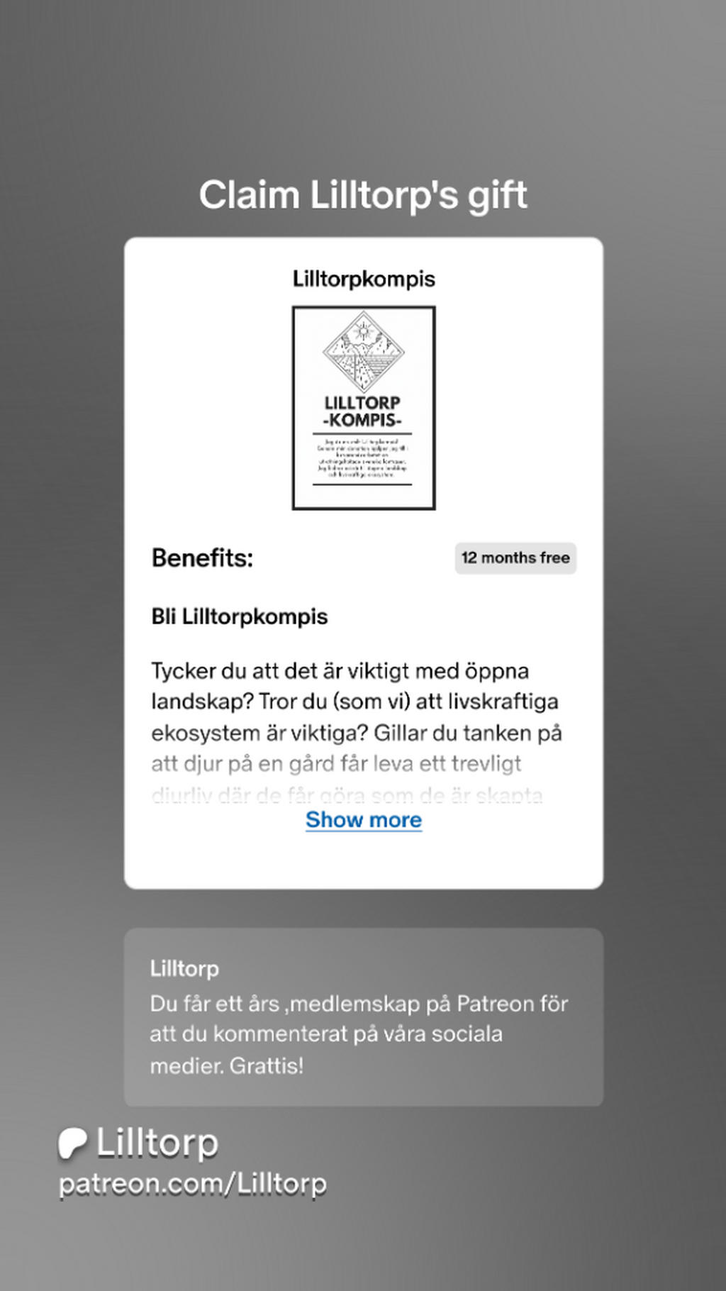 Vi ger bort 1000 Lilltorpkompis p&aring; Patreon