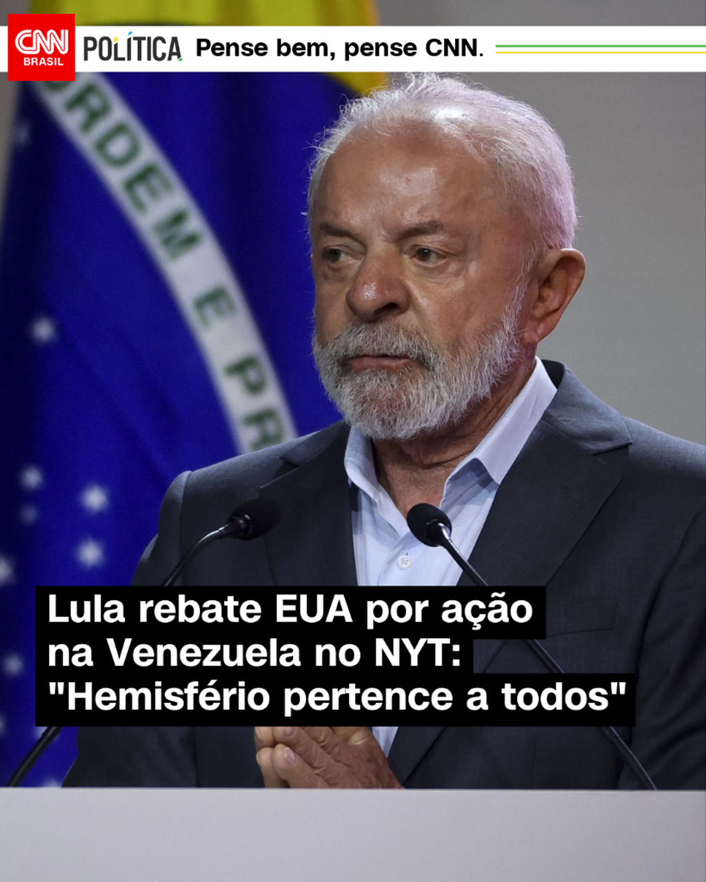 Lula rebate EUA por a&ccedil;&atilde;o na Venezuela no NYT: "Hemisf&eacute;rio pertence a todos"