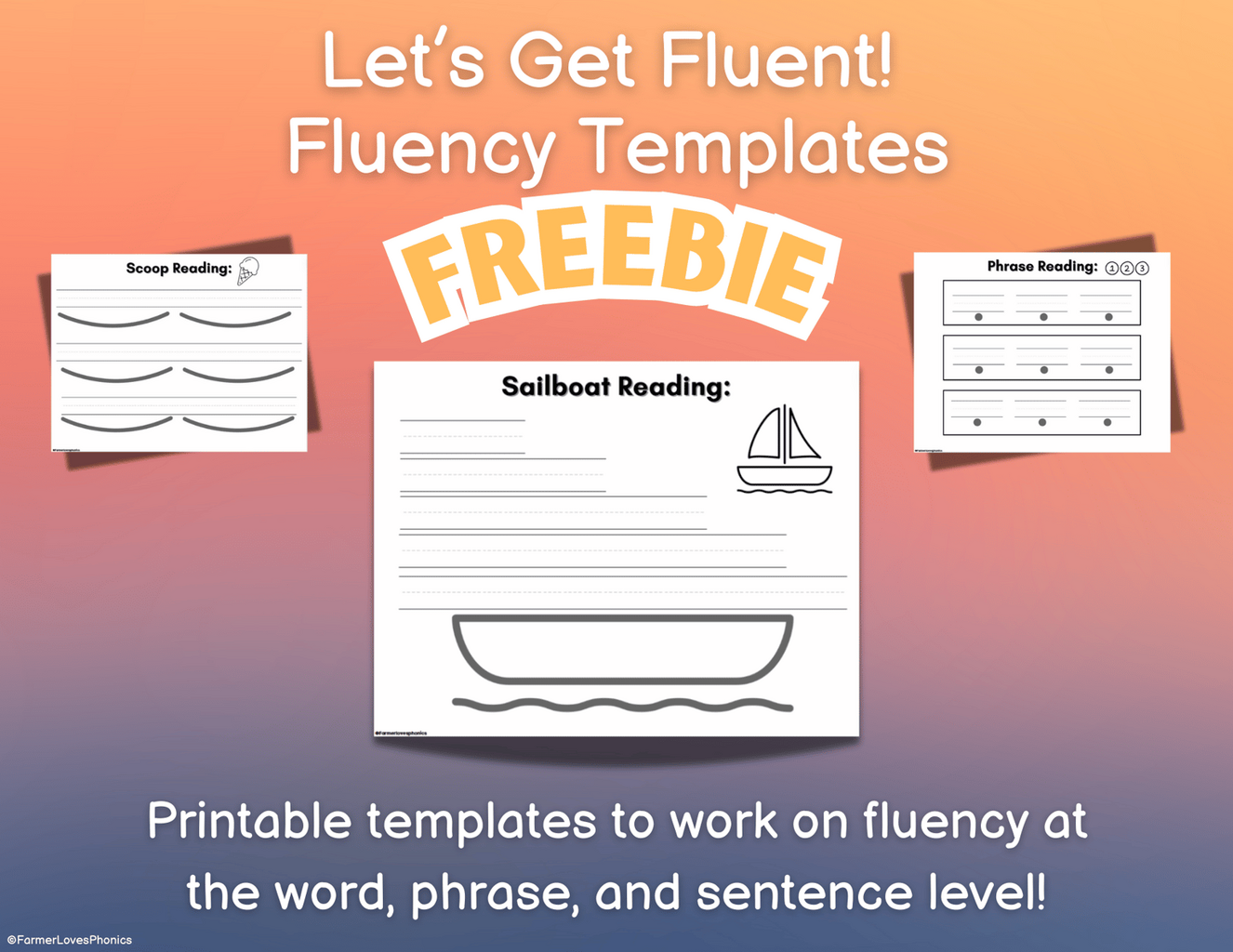 Get these FREE Fluency Templates!