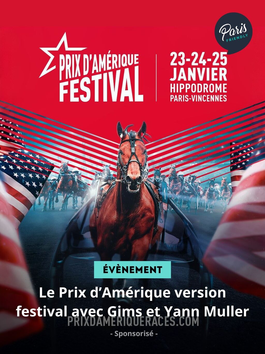Le Prix d&rsquo;Am&eacute;rique version festival avec Gims et Yann Muller en t&ecirc;tes d&rsquo;affiche !