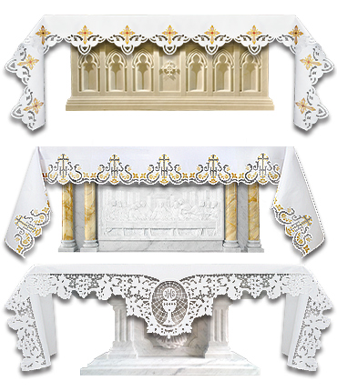Obrusy ołtarzowe / Altar Cloths / Tovaglie d&rsquo;altare