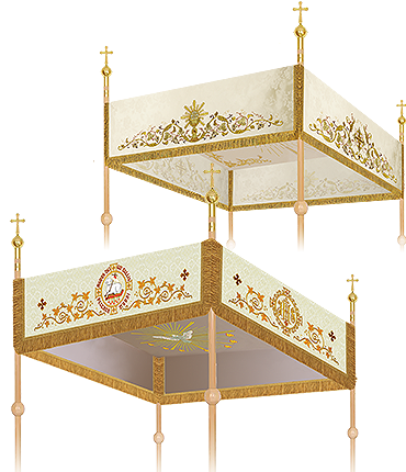 Baldachimy haftowane / Embroidered canopies / Baldacchini ricamati