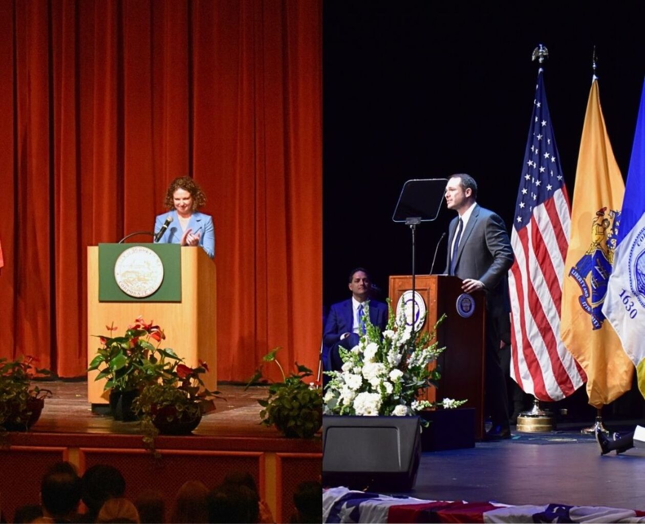 Putting The People First: Hoboken Mayor Emily Jabbour And Jersey City Mayor James Solomon Promise Honesty And Efficiency During Inauguration