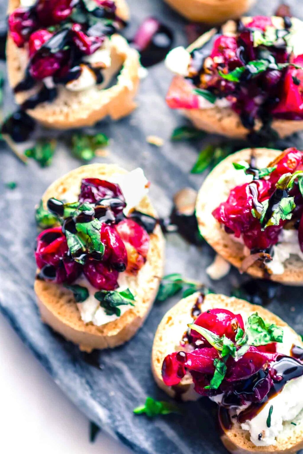 Cranberry Goat Cheese Crostini (Gluten-Free) - Cotter Crunch