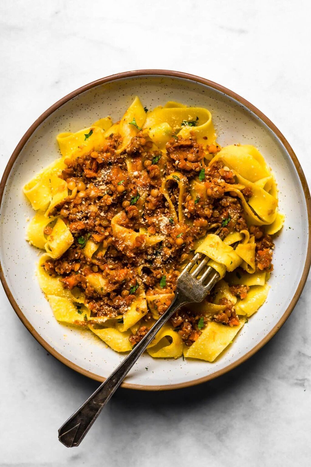 Vegetarian Lentil Bolognese (Gluten-Free) - Cotter Crunch