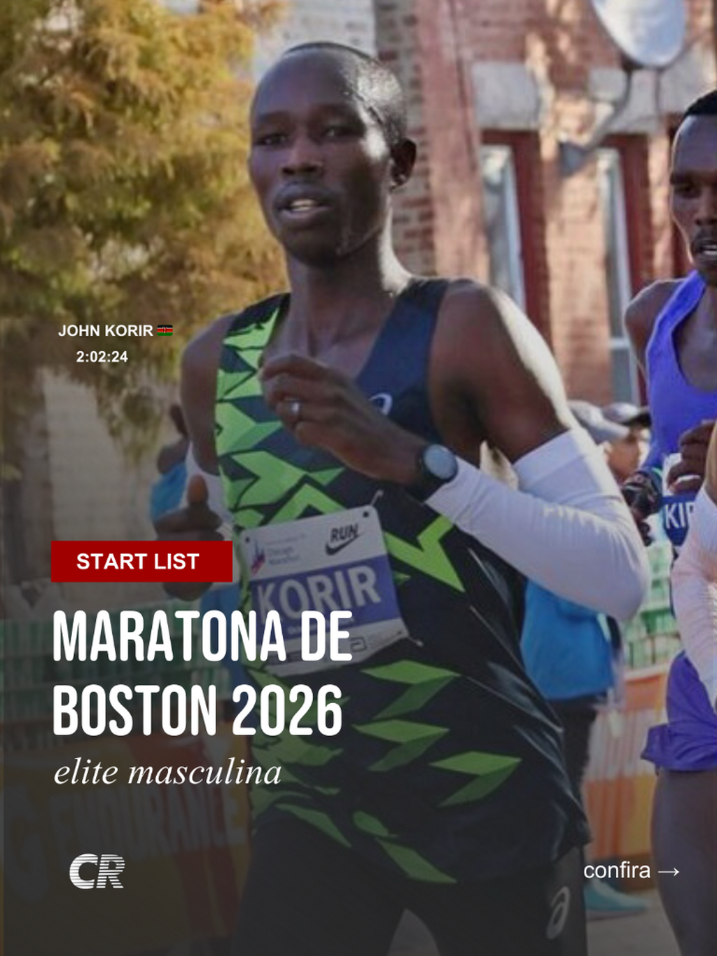 Pelot&atilde;o masculino de alt&iacute;ssimo n&iacute;vel na Maratona de Boston, com 25 atletas abaixo de 2h07