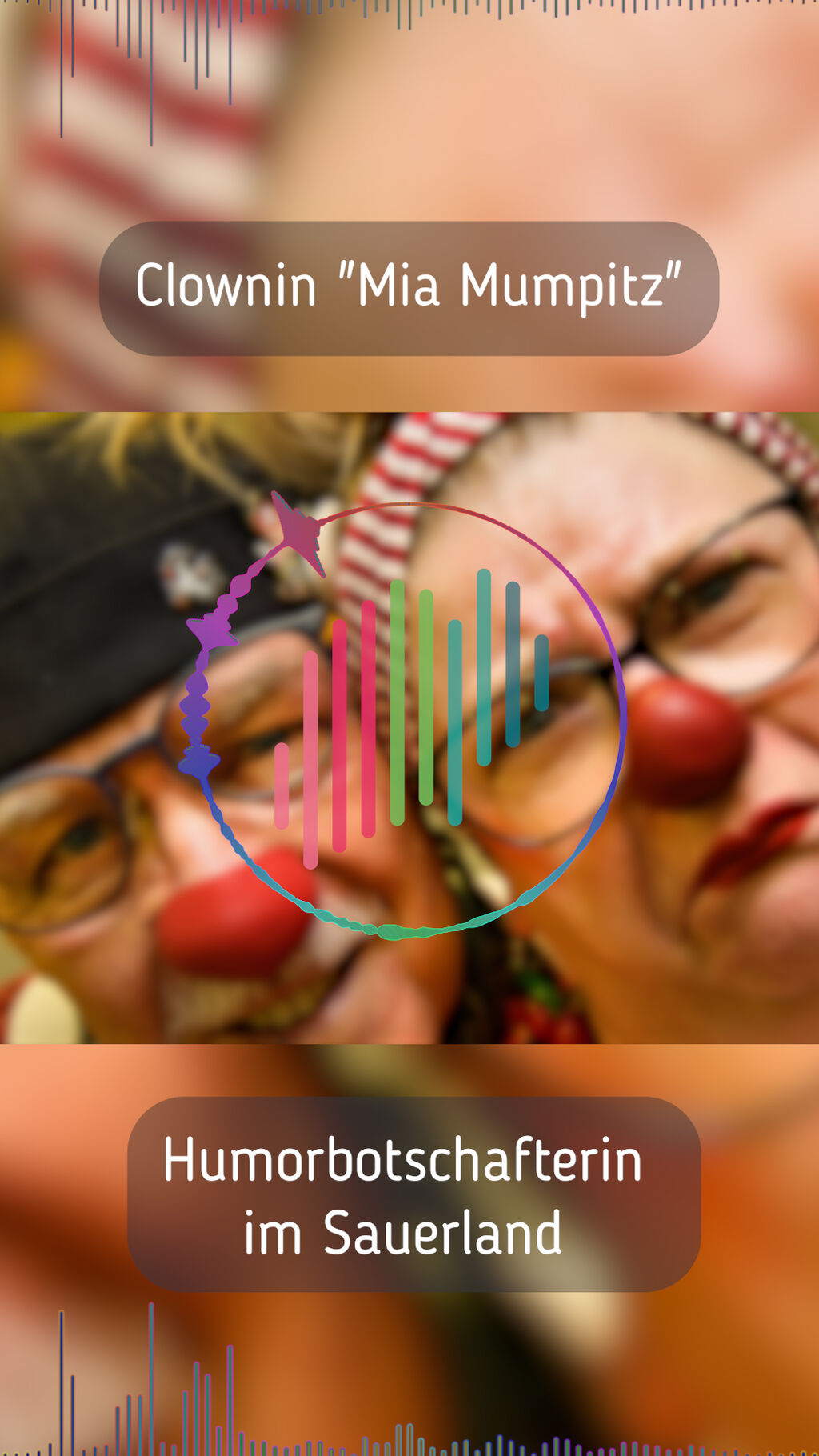 Sprechstoff: Julia Wille alias "Mia Mumpitz", Humorbotschafterin und Clownin aus Arnsberg 