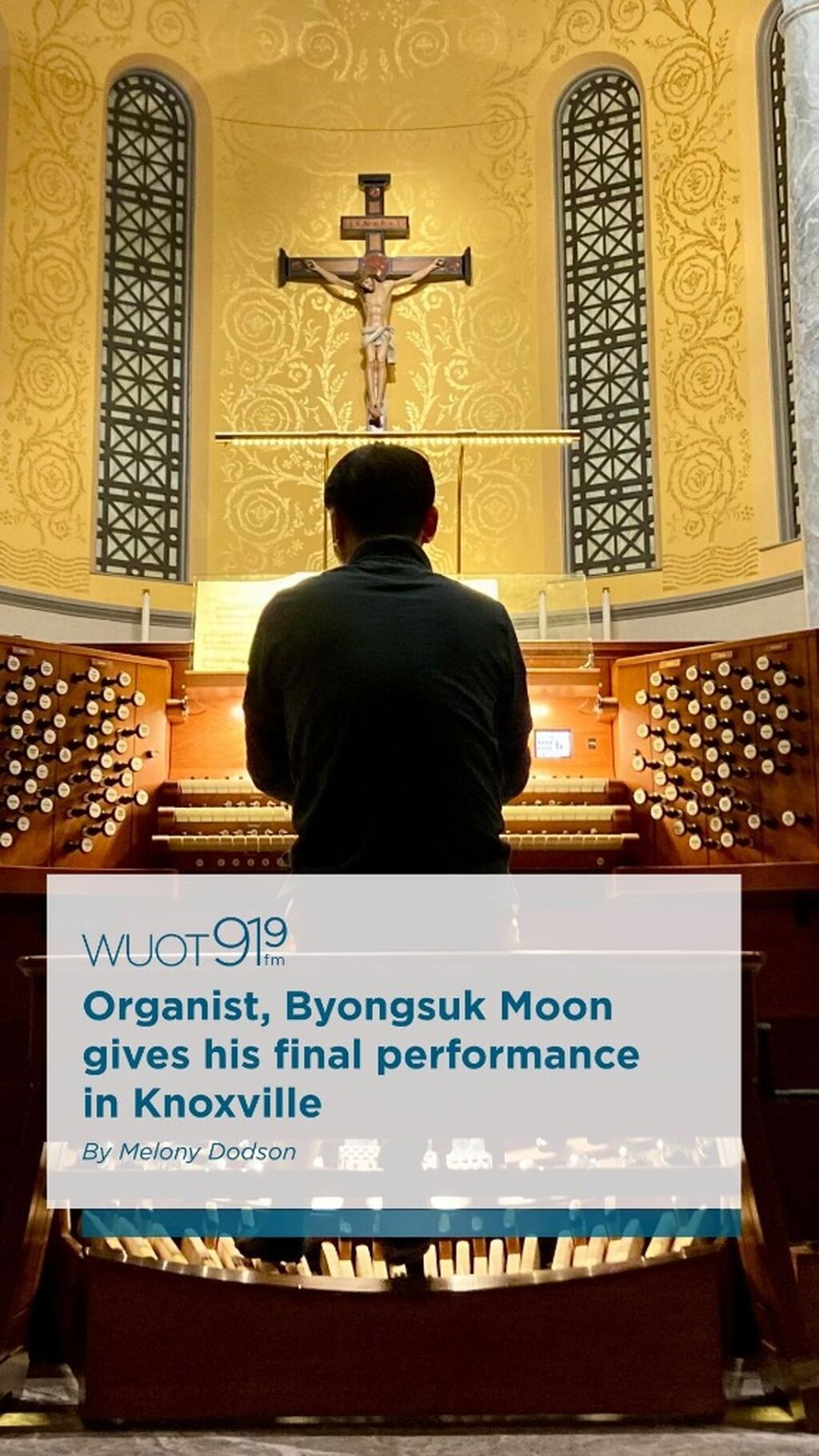Organist, Byongsuk Moon gives his final performance in Knoxville