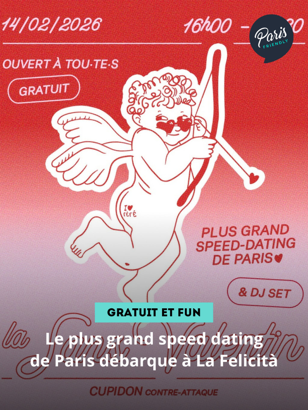 Le plus grand speed dating de Paris d&eacute;barque &agrave; La Felicit&agrave;