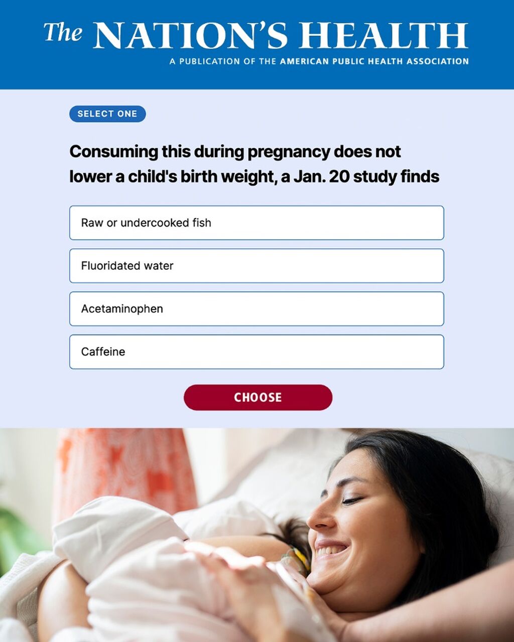Quiz | The Nation's Health