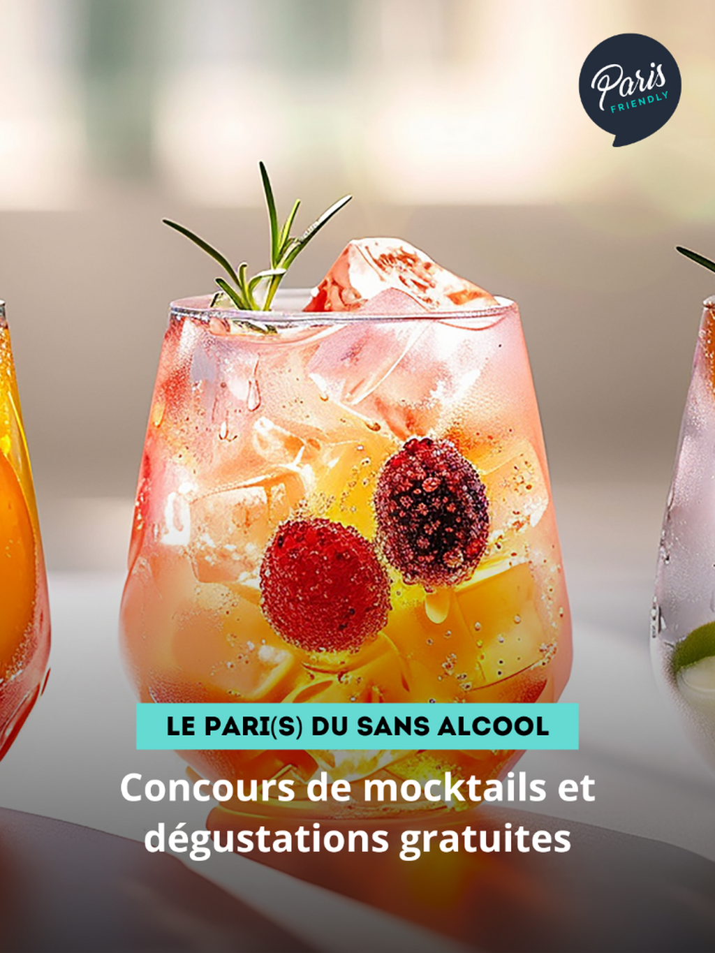 Concours de mocktails et d&eacute;gustations gratuites