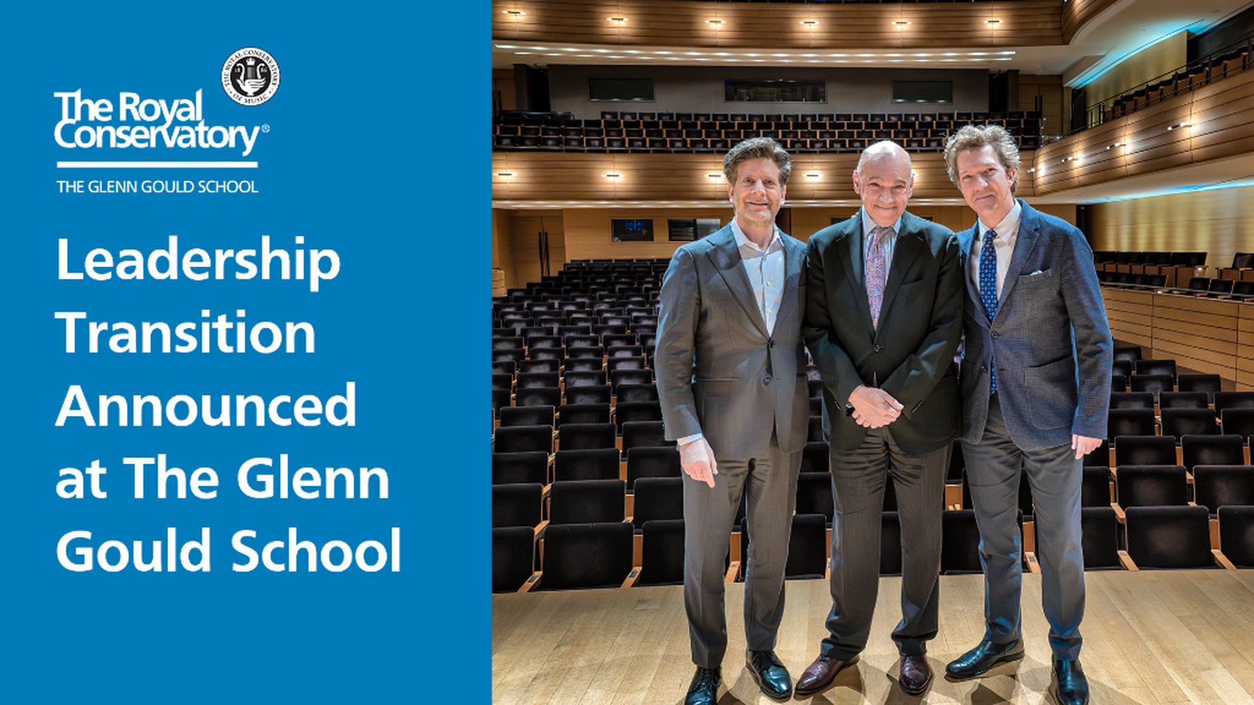 Leadership Transition Announced at The Glenn Gould School | The Royal Conservatory of Music