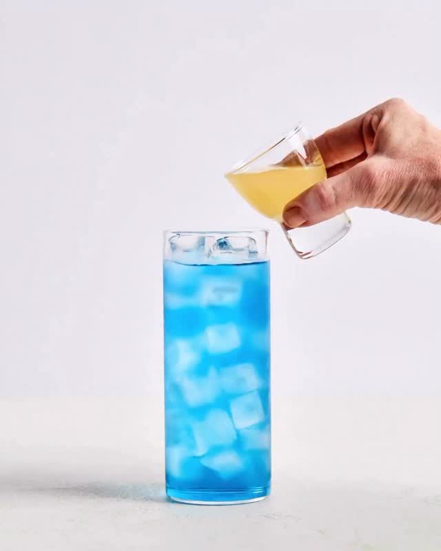 Butterfly Pea Tea + Vitamin C Sidecar