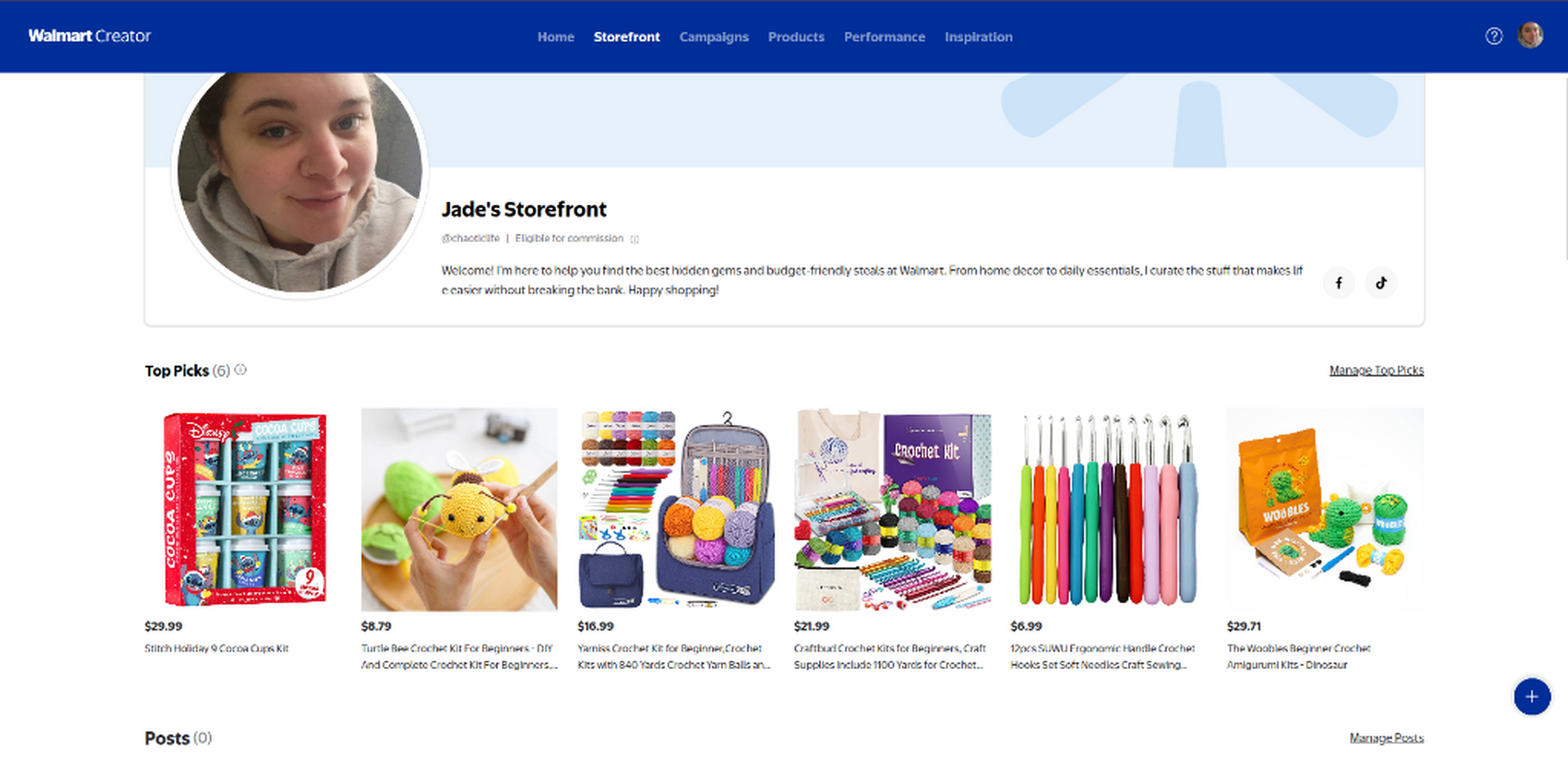 My Walmart Storefront