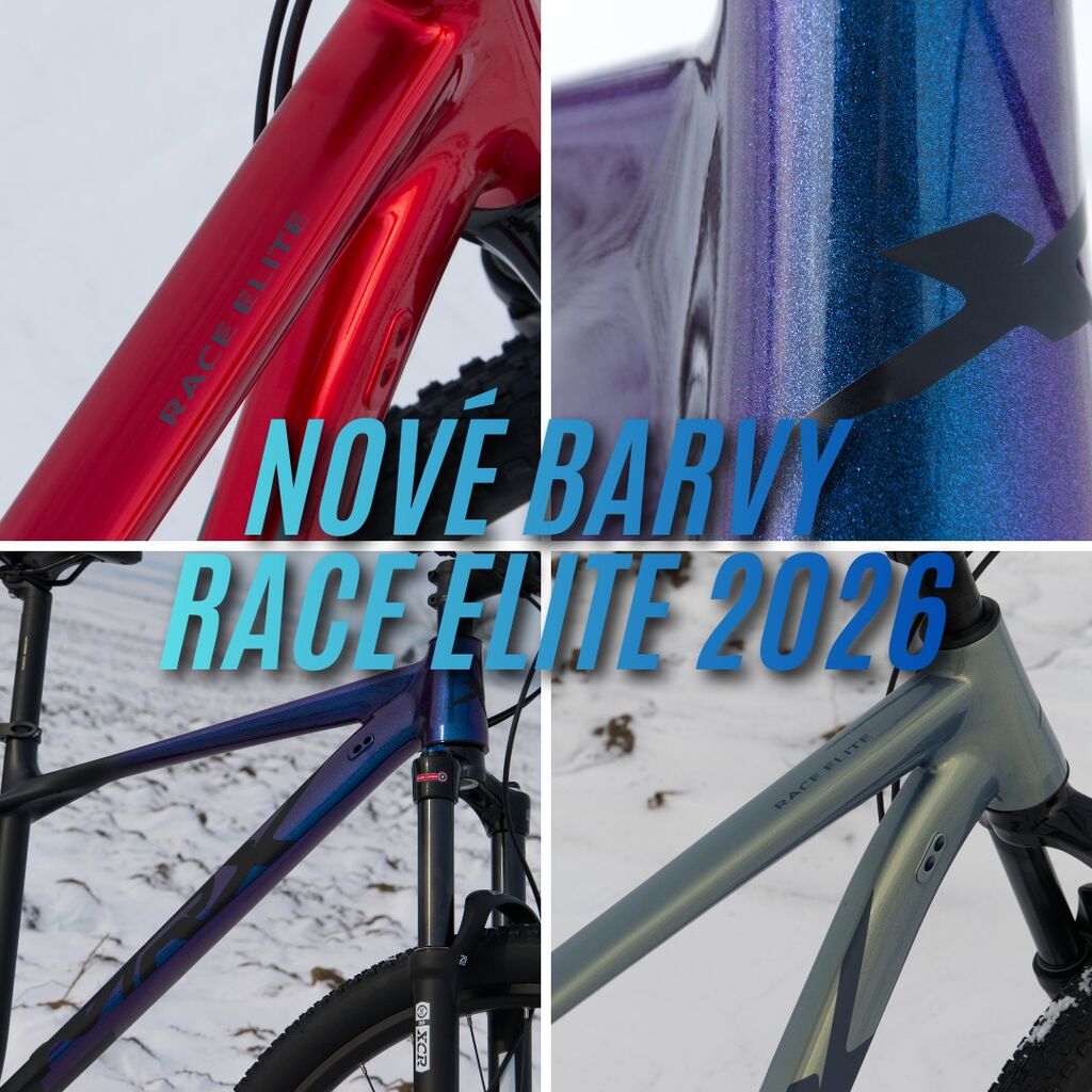 Nov&eacute; barvy RACE ELITE 2026 🟪🟦🟩🟥