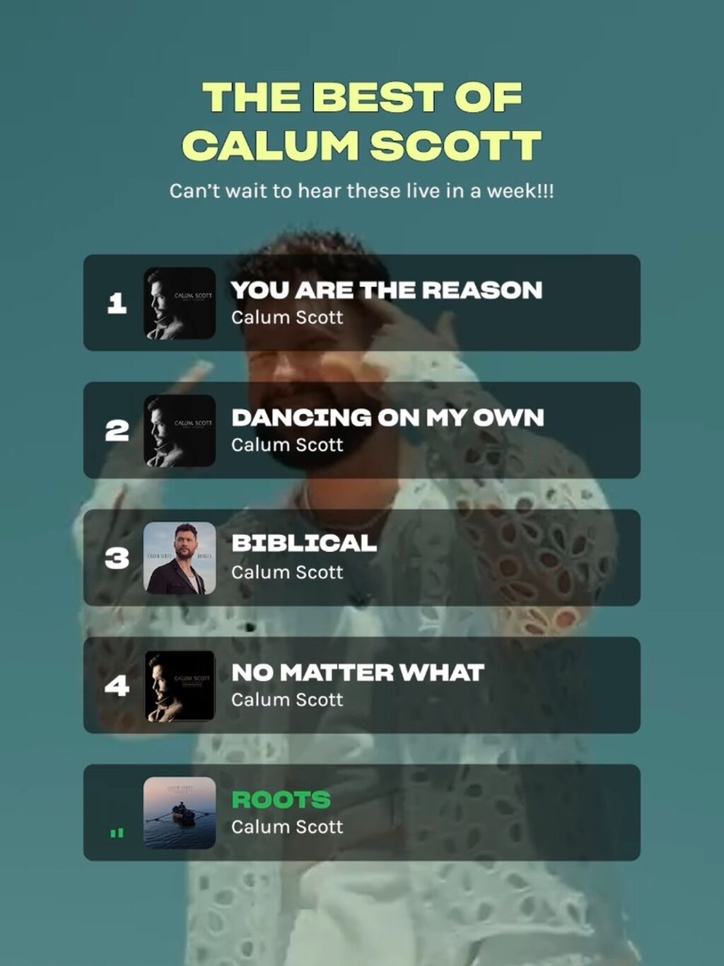 LISTEN TO ALL OF CALUM SCOTT HERE